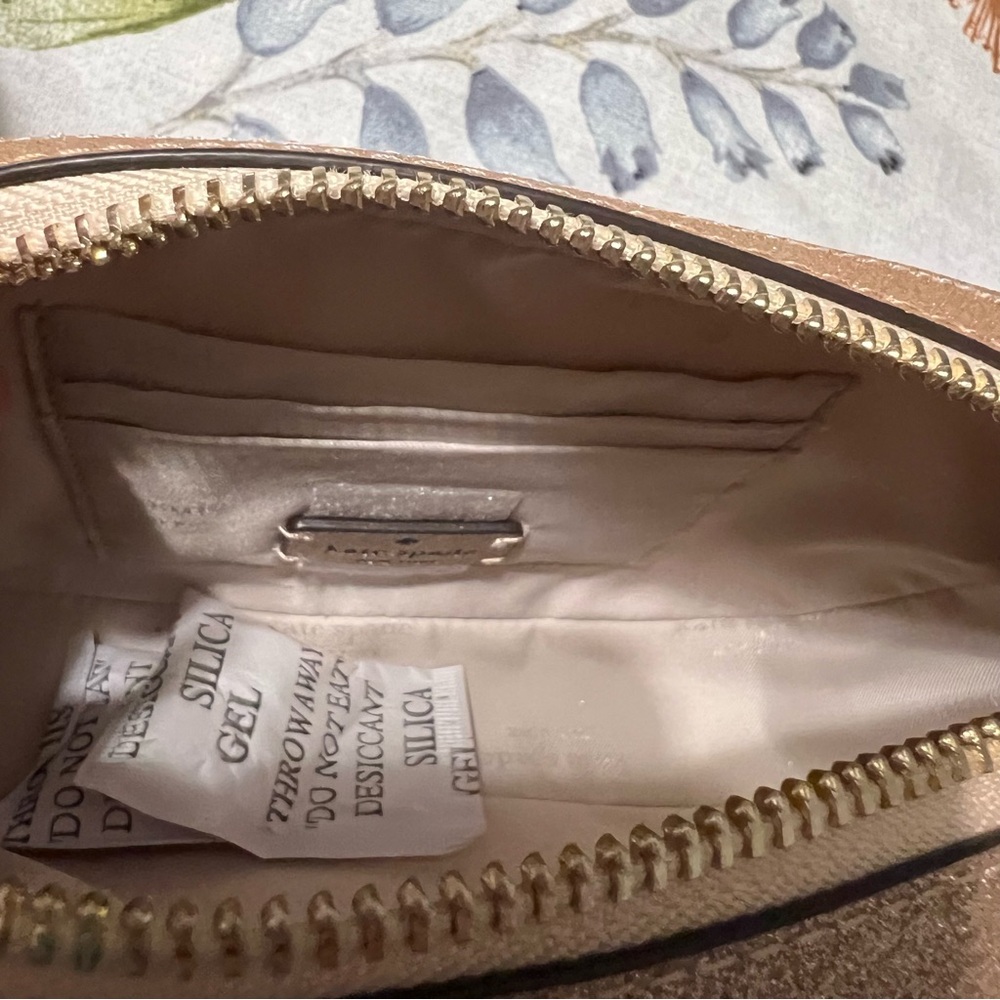Kate Spade Gold Glitter Crossbody Bag Purse - Picture 8 of 9